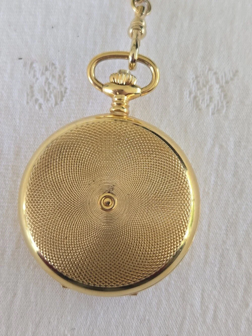 Vintagw Gold Pocket Watch with Chain and Knife by Colibri